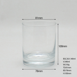 Vaso porta votivo in vetro trasparente di alta qualità Karen 20cl 30cl con coperchio in legno per la produzione di candele all'ingrosso - Product Image 5