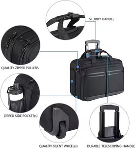 Maletín con Ruedas Personalizado, Maletín Resistente para Portátil, Bolsa de Viaje con Ruedas RFID, Maleta de <span class=keywords><strong>Piloto</strong></span>, Mochila de Viaje - Product Image 5