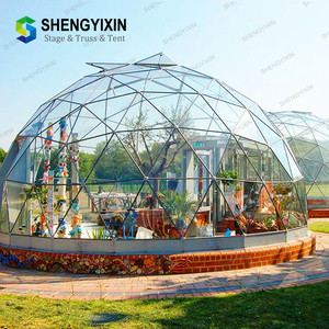 Jiangsu manufacture aluminum structure <span class=keywords><strong>a</strong></span> frame house outdoor igloo geodesic dome tent hotel for resort - Product Image 5