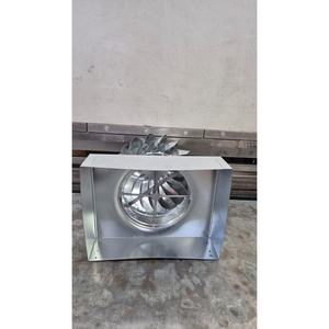 Capot de cheminée rectangulaire à énergie éolienne en acier inoxydable, ventilateur de toit industriel autonome pour l'évacuation des gaz de combustion et de l'air - Product Image 4