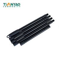 Tianyao TY-PS08-3 Balai raclette 5 sections avec tête de balai en fer revêtu, conception durable, manche métallique