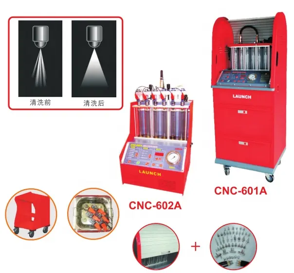 100% original launch CNC602A Injector Cleaner & Tester auto flushing machine