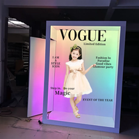 Boîte photo 360° Magazine avec effets de filtre activés par la voix, réponses sonores personnalisées, compatible avec les appareils photo reflex/numériques, les smartphones et les iPad, interactive