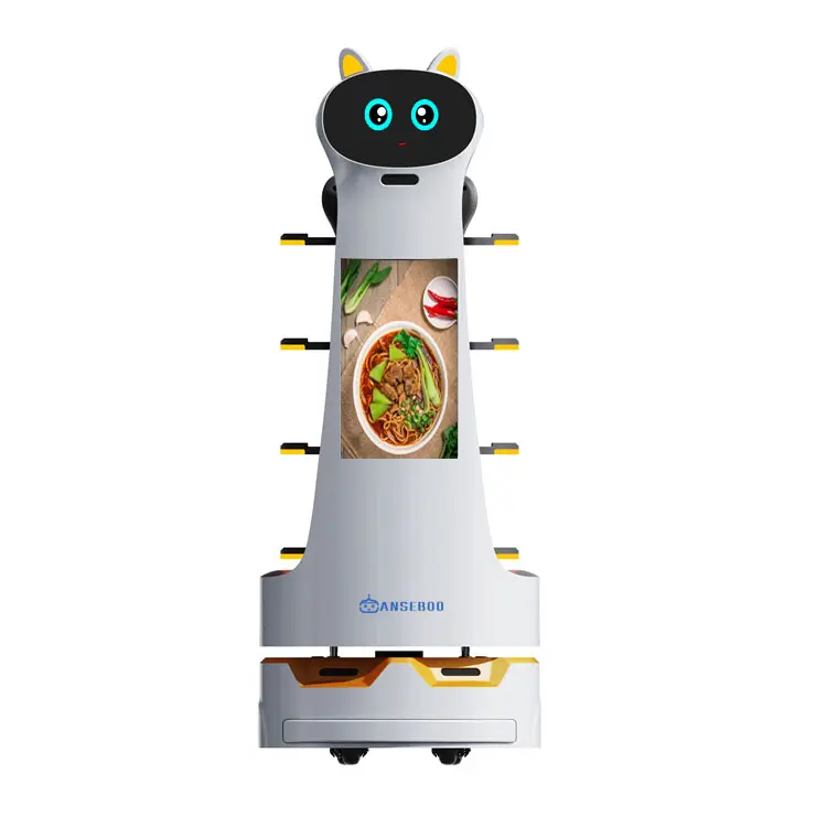 Hot bán giao hàng thương mại Robot mesero thực phẩm Waiter Robot nhà hàng robot cho dịch vụ