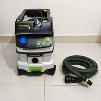 Extracteur de poussière industriel FESTOOL CTL 26E AC avec filtre à nettoyage automatique, capacité de 26 L pour le ponçage des murs et les applications de meulage