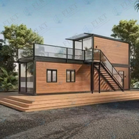 Maison conteneur FLKT clé en main, ensemble complet de conteneurs modulaires préfabriqués et mobiles pour habitation