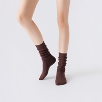 Chaussettes de yoga antidérapantes pour femmes, palettes de couleurs Maillard, chaudes et souples, pour Pilates, vente en gros, directement de l'usine