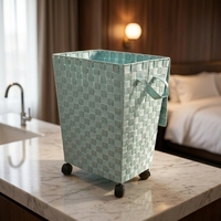 Panier à linge pliable Durabilt avec poignée Panier de rangement coloré et durable Matériau PP pour aliments divers