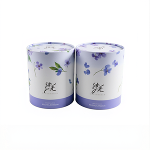 Emballage cosmétique de tube de papier de cylindre biodégradable imprimé fait sur commande boîtes en carton rondes de tube central de papier kraft - Product Image 6