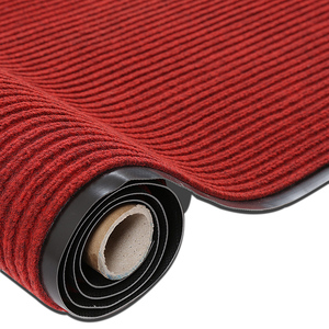 Tapis <span class=keywords><strong>de</strong></span> <span class=keywords><strong>porte</strong></span> antidérapant rouge à double nervure avec dos en PVC, absorbant l'eau, pour l'entrée <span class=keywords><strong>de</strong></span> la maison - Product Image 4
