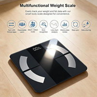 Balance connectée intelligente OEM 180 kg avec analyse de la composition corporelle et Bluetooth, balance électronique numérique pour salle de bain
