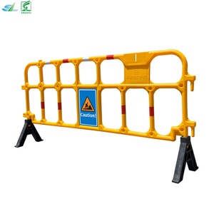 Barrière de circulation temporaire en plastique HDPE, garde-corps de contrôle des foules, clôture de sécurité routière, haute durabilité, hauteur 1000 mm, longueur 2000 mm pour - Product Image 3