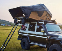 2024 Chine haute qualité 4WD tout-terrain camping-car en aluminium coque dure voiture tente de toit 3m zone toile tissu pliant en aluminium