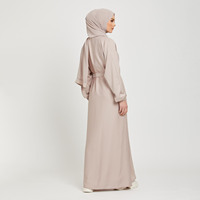 Ensemble Abaya et Khimar pour femmes, Aschulman, couleur personnalisée, 2 pièces, jersey musulman de qualité, long manteau