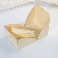 Boîtes d'emballage carrées en bois biodégradables pour gâteaux, biscuits et snacks