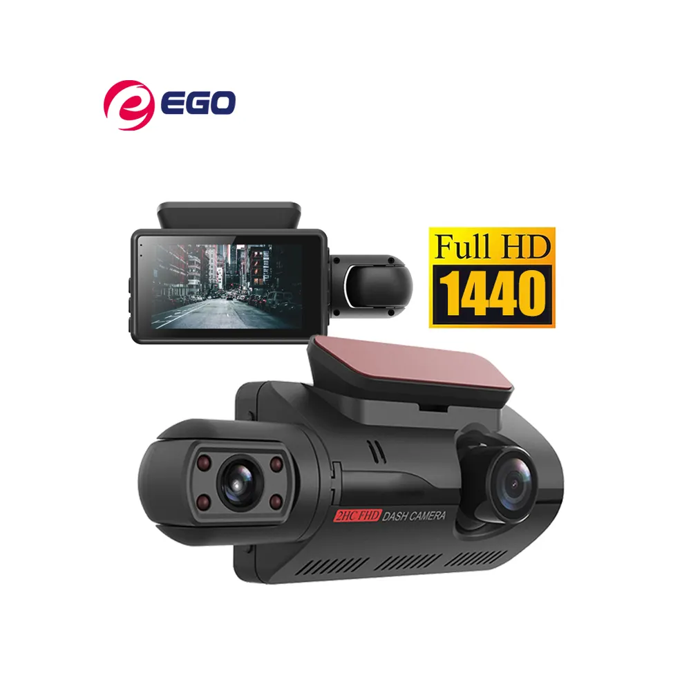 Super September Hot Selling 2K Car Rear View Camera Front and Inside Cabin Dual Dash Camera