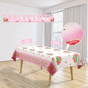 Watermelon Theme Birthday Party Decoration Summer Party Tableware Fruit Party Supply