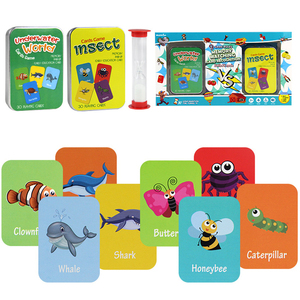 Tarjeta de Identificación de cartón para niños, reconocimiento de insectos del océano, nueve reglas de batalla, PK, tarjeta de juego de memoria a juego - Product Image 6