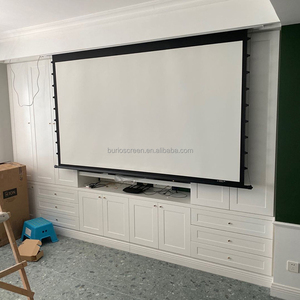 Écran <span class=keywords><strong>de</strong></span> <span class=keywords><strong>projection</strong></span> motorisé électrique <span class=keywords><strong>de</strong></span> luxe 3D 4K à tension par languette encastré au <span class=keywords><strong>plafond</strong></span>, dissimulé dans le <span class=keywords><strong>plafond</strong></span>, gain <span class=keywords><strong>de</strong></span> place - Product Image 2