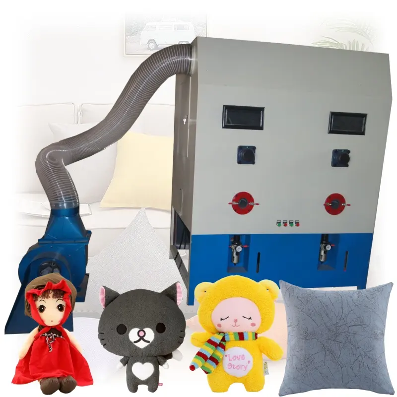 Otomatik doldurulmuş hayvan doldurma oyuncak dolum makinası yastık pamuk dolum makinesi için peluş oyuncaklar