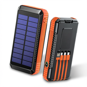 Batterie Externe Solaire 80000mAh, Chargeur Portable 40800mAh, Charge Rapide 22.5W PD 18W, 4 Câbles Intégrés, Batterie de Secours Extérieure - Product Image 1