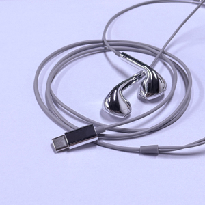 Audífonos Intrauditivos con Cable Tipo C, Plateados, Cromados, Metálicos - Product Image 4