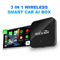 Adaptateur CarPlay sans fil 3 en 1 de fabrication OEM, compatible avec YouTube et Netflix pour Android Auto AI Box