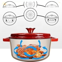 Ustensiles de cuisine antiadhésifs, marmites à soupe saines, faitouts en fonte émaillée, cocottes hollandaises en fonte