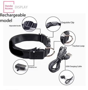 LED <b>Dog</b> <b>Collar</b> Adjustable Reflective Pet <b>Collar</b> Nylon Anti Lost Pet Safety <b>Collar</b> for Night Walking - Product Image 3