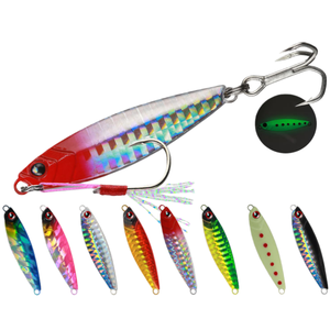 Leurre de pêche SNEDA à pénétration améliorée avec hameçons triples à double bordure, cuillère métallique lourde 7/10/15g pour lancer super longue distance - Product Image 1