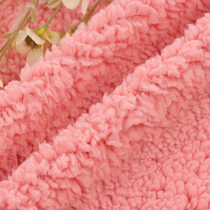 Shaoxing proveedor venta al por mayor 100% poliéster dos lados Micro Polar piel <span class=keywords><strong>de</strong></span> oveja Sherpa polar manta Sherpa Sudadera con capucha Material FriC - Product Image 3