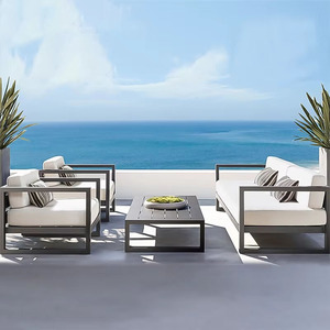 <span class=keywords><strong>Set</strong></span> Divano da Esterno in Teak Stile Nordico per Giardino e Patio, <span class=keywords><strong>Set</strong></span> Arredamento per Resort e Hotel - Product Image 2