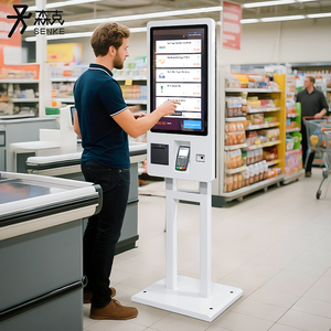 Kiosco de Autoservicio de 23.6 Pulgadas, Sistema de Punto de Venta con RFID y NFC para Supermercados y Hoteles, Kiosco de Autoservicio de 23.6 Pulgadas - Product Image 1
