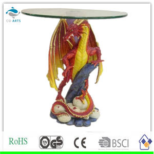 Polyresin <b>Garden</b> Dragon Standing Table - Product Image 1