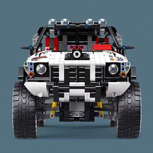 Ensembles de blocs de construction Baustein, <span class=keywords><strong>voiture</strong></span> tout-terrain télécommandée intelligente, commande vocale par application, camion monstre, jouets techniques, blocs de construction, Spielzeug - Product Image 5