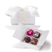 Boîte d'emballage alimentaire rigide en carton recyclable de luxe, chocolat, bonbons, cadeaux, feuille d'or quadricolore, laminage mat chaud