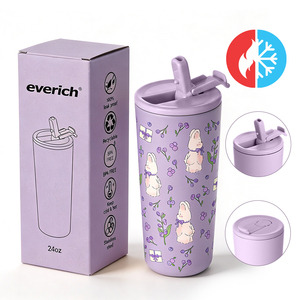 Everich Wholesale ODM Tasse à café isotherme en acier inoxydable à <span class=keywords><strong>double</strong></span> paroi de 24 oz avec couvercle anti-fuite, sans BPA, isolation sous vide, anti-fuite - Product Image 5