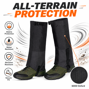 Polainas Impermeables y Transpirables OEM de Fábrica, Personalizadas para Senderismo, <span class=keywords><strong>Caza</strong></span>, Nieve y Esquí, Ajustables y Duraderas para Hombres y Mujeres - Product Image 3