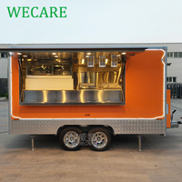 Remolque De Comida Food Track BBQ Hot Dog Food Truck entièrement équipé WECARE Mobile Restaurant Pizza Burger Van Traiteur Remolque De Comida
