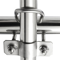 Pince en U double en acier inoxydable 304 à forte durabilité, vis en U, boulon en U, pince pour tuyau de forme spéciale