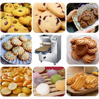 Machine industrielle automatique pour la fabrication de petits biscuits et de cookies avec coupe-fil et déposeur de biscuits