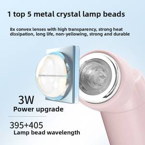 2 in 1 tragbare elektrische Nagel bohrmaschine mit UV-Lampe, kabellose Nagel bohrmaschine elektrische Feile, wiederauf lad bares Maniküre-Pediküre-Werkzeug für den Salon - Product Image 4