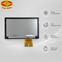 Módulo de Pantalla Táctil LCD TFT de 15.6 y 19 Pulgadas con Interfaz LVDS, Pantalla Táctil ILITEK PCAP para Punto de Venta Minorista, Kiosco, OEM