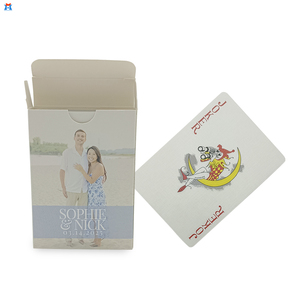 Cartes à jouer en papier de lin de haute qualité Conception personnalisée personnalisée Cadeaux de cé<span class=keywords><strong>l</strong></span>ébration en gros Collection commémorative - Product Image 1