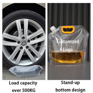 OEM/ODM 2L 3L 5L Windshield Washer Fluid Stand up Pouch Spout Top Resealable <b>PA</b>/NY Plastic Car Cleaning Solution - Product Image 4