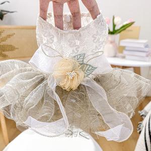 New Design Explosive Models Personalized Pet Costume Summer Queens Wedding Dress Dogs Fashion Party Lace Dress Dog <b>Clothes</b> - Product Image 4
