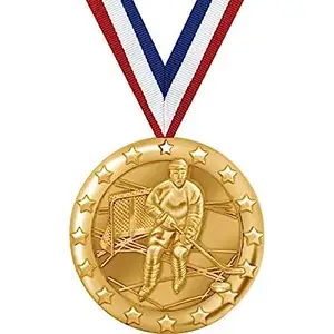 Bán buôn Sterling Silver 925 kỳ diệu Hockey huy chương tùy chỉnh thể thao Huy chương và danh hiệu