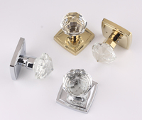Poignée de tiroir de cuisine en acier cristallin double face solide, serrures cachées foncées, serrure de porte invisible avec finition personnalisable