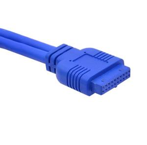 20Pin 2 Port USB 3.0 Hub USB 3.0 adaptor kabel Panel depan braket FDD untuk PC Desktop 3.5 inci Floppy Disk Drive Bay - Product Image 4