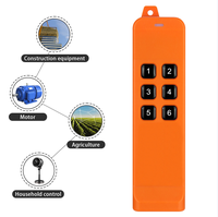 Interrupteur de télécommande industrielle sans fil, relais 10A, porte de garage automatique en plastique, 200M DC 12-36V 6CH 315/433.92MHz rechargeable